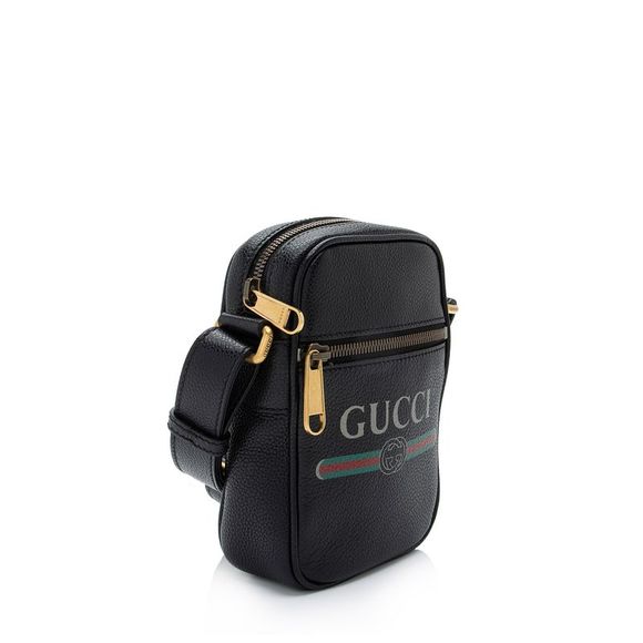 Gucci Leather Logo Mini Messenger Bag - Picture 2 of 13